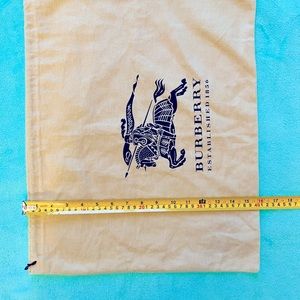 Authentic Burberry large dust bag.